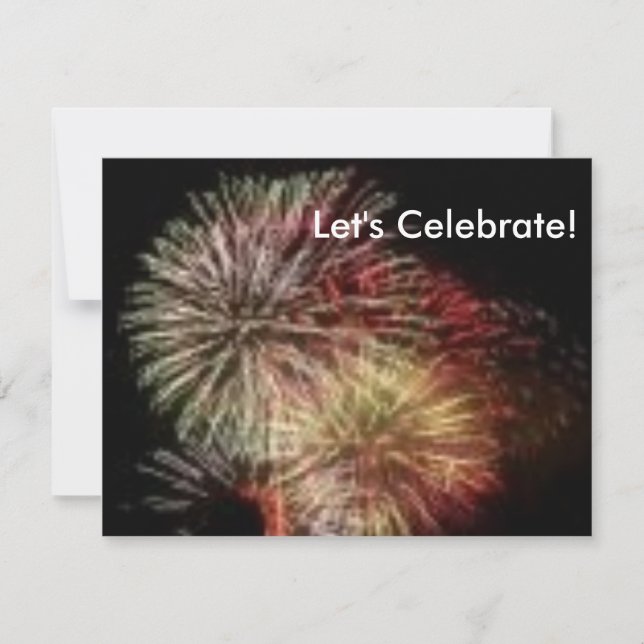 Invitación Celebrar el 4 (Anverso)