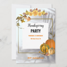 Invitación Celebrar el otoño: Inspiren parche de calabaza