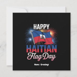 Invitación Celebrar feliz Día de la Bandera Haitiana Camiseta
