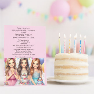 Invitación Celebrar fiesta de cumpleaños de adolescente elega