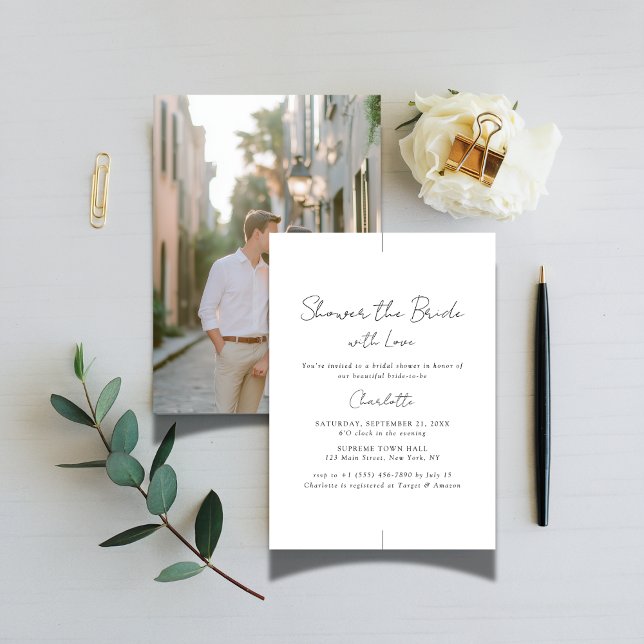 Invitación Celebrar Fiesta de ducha de novias de la pareja de (Subido por el creador)