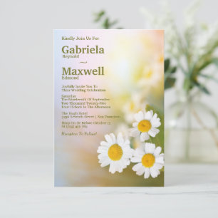 Invitación Celebrar la belleza naturaleza Boda de la margarit