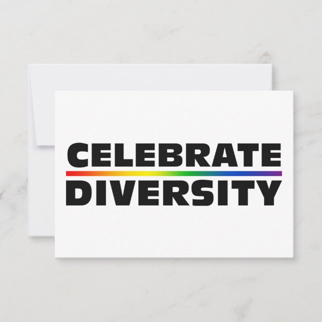 Invitación Celebrar la diversidad (Anverso)