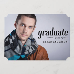 Invitación Celebrar la fiesta de graduación de fotos de gradu