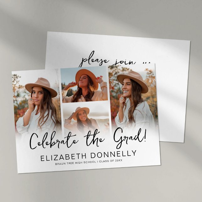 Invitación Celebrar la graduación de la foto de grado (Subido por el creador)