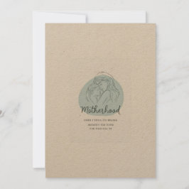 Invitación Celebrar la maternidad en la simplicidad artística