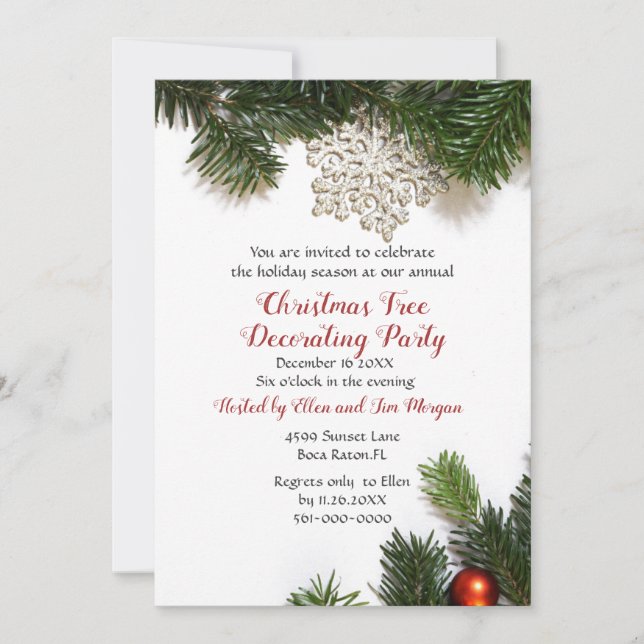 Invitación Celebrar la temporada navideña Fiesta de Navidad  (Anverso)