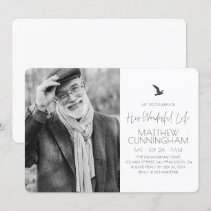 Invitación Celebrar su maravillosa vida conmemorativa de la f