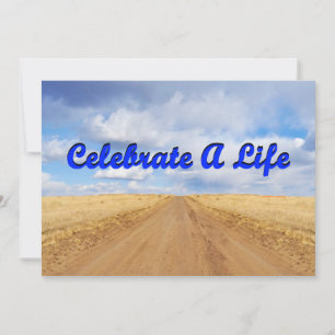 Invitación Celebrar Una Vida (Camino A Nubes De Campo Al Ciel