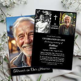 Invitación Celebration Of Life Then And Now 3 Photos Funeral