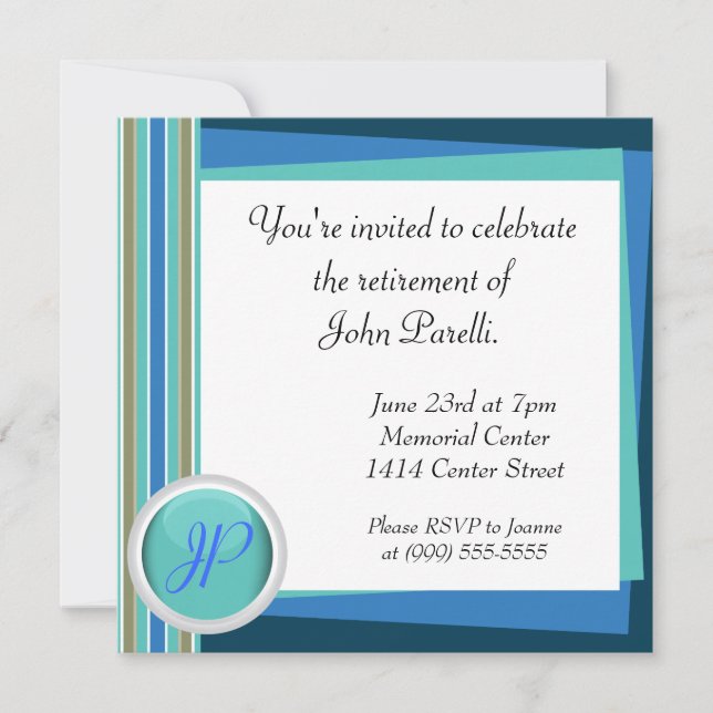 Invitación Celebre un retiro (Anverso)