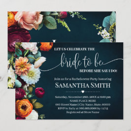 Invitación Celebremos a la novia por ducha Boda de la Marina