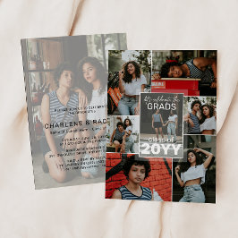 Invitación ¡Celebremos a los Graduados! Fotocollage de Gradua