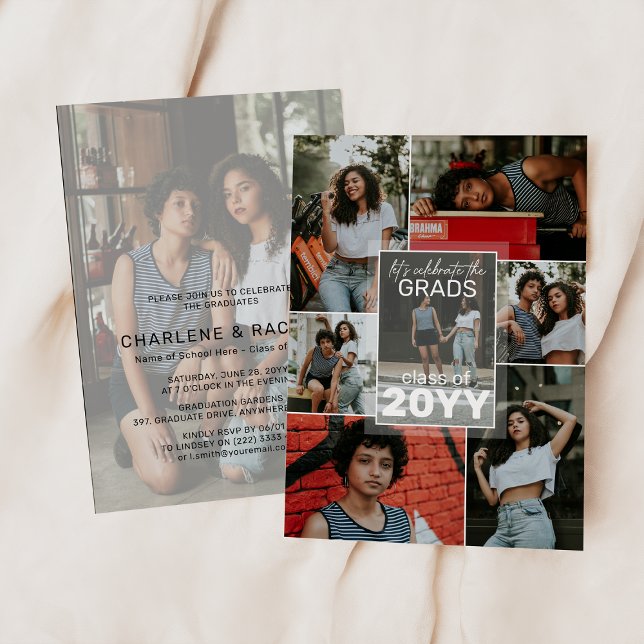 Invitación ¡Celebremos a los graduados! Graduación del collag (Subido por el creador)