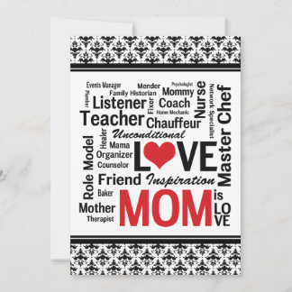 Invitación ¡Celebremos a mamá! Día de la Madre/Cumpleaños de
