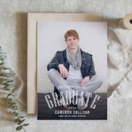 Invitación Celebremos al Graduado Foto Graduación