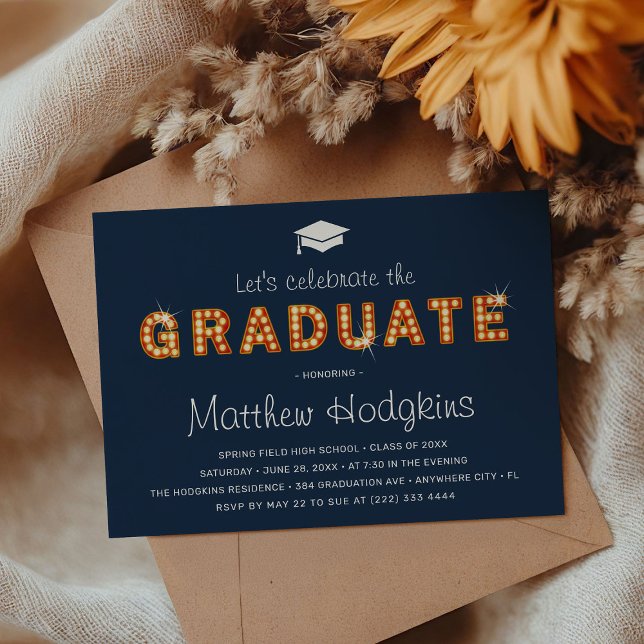 Invitación Celebremos al graduado | Partido de Graduación (Subido por el creador)