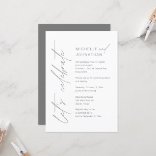 Invitación Celebremos, Boda Elopement Fiesta