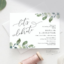 Invitación Celebremos, Boda ensayamos el baile de la cena
