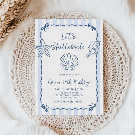Invitación Celebremos con conchas Cumpleaños