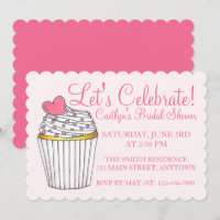 Celebremos Cupcake Rosa Despedida de Soltera y Bab