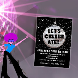 Invitación Celebremos el cumpleaños de la Retro 80