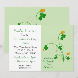 Invitación ¡Celebremos el Día de San Patricio con nosotros!" 