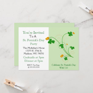 Invitación ¡Celebremos el Día de San Patricio con nosotros!" 