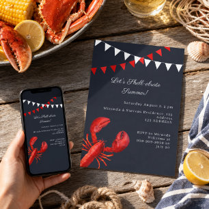 Invitación Celebremos el verano fiesta costera