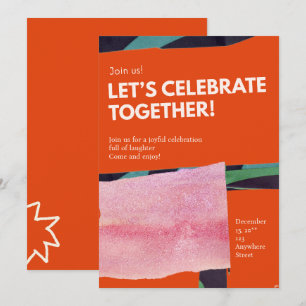 Invitación Celebremos Juntos personalizado