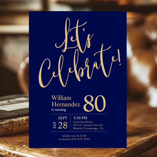 Invitación Celebremos la fiesta de cumpleaños 80 de la Marina (Subido por el creador)