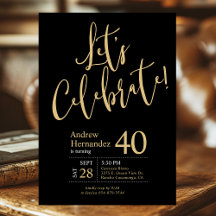 ¡Celebremos la fiesta de cumpleaños número 40 del 