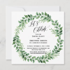 Invitación Celebremos la Recepción Únicamente de la Corona Ve