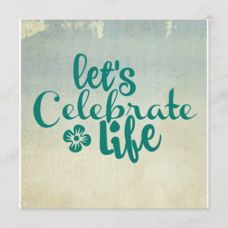 Invitación Celebremos la vida