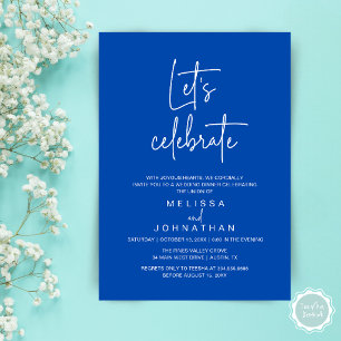 Invitación Celebremos, Recepción de Boda Intima