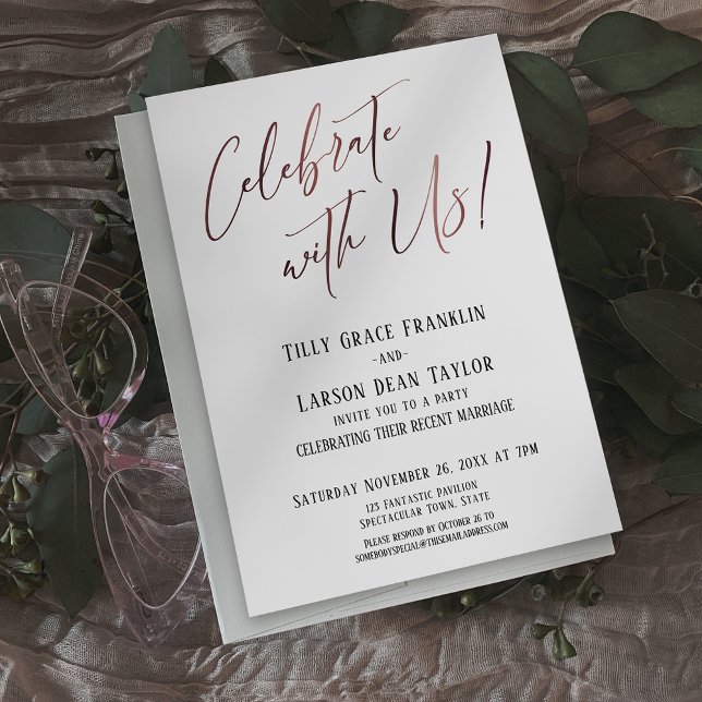 Invitación ¡Celebren con nosotros! Fiesta de la Boda de Oro R (Subido por el creador)