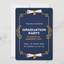 Invitación ¡Celebren el Grad! Partido de Graduación personali