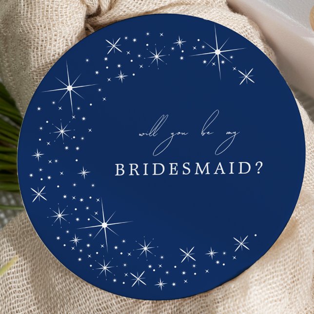 Invitación Celestial Elegant Wedding Moon Bridesmaid Proposal (Subido por el creador)