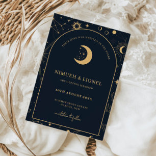 Invitación Celestial Escrito en las estrellas Guarda la Fecha