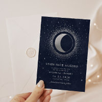 Celestial Midnight Blue Stars Foto Salven La Fecha