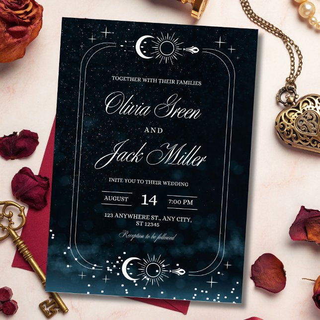 Invitación Celestial para Boda bajo la Noche Estre (Subido por el creador)