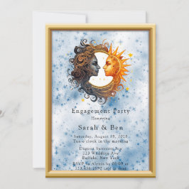 Invitación Celestial Partido de Compromiso de la Luna de Sol 