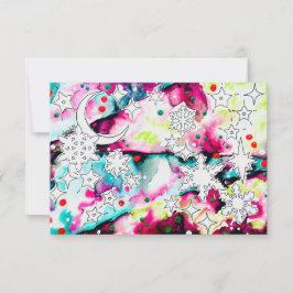 Invitación Celestial Yule Card