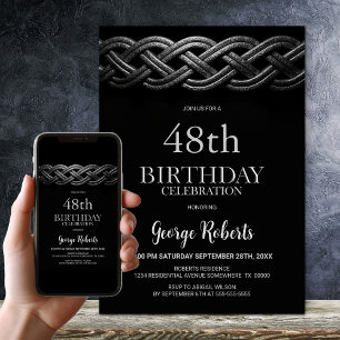 Invitación Celtic Knot Cualquier fiesta de cumpleaños de la e