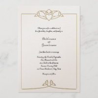 Invitación céltica de la boda