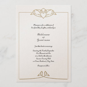 Invitación céltica de la boda