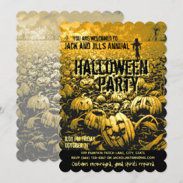 Invitación Cementerio de Jack O'Lantern