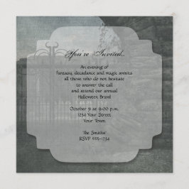 Invitación Cementerio de la fiesta de Halloween en Dusk