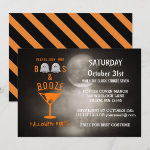 Invitación Cementerio de la fiesta de Halloween para adultos