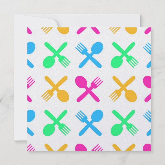 Invitación Cena / Almuerzo / barbacoa - SRF (Anverso)